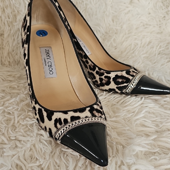 Jimmy Choo Shoes - Jimmy Choo Leopard and Black Heels